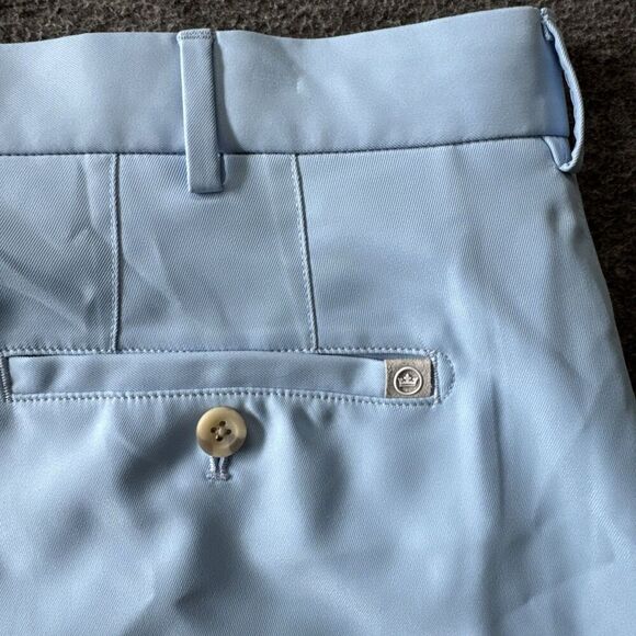 Peter Millar Shorts Mens 38 Salem Performance Cottage Blue Golf 9" $105 - Picture 6 of 10